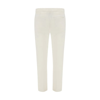 White Silk Casual Pants
