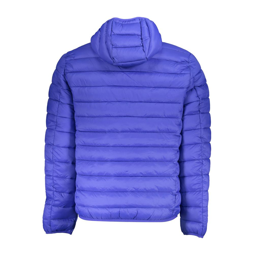 Blue Polyamide Men Jacket