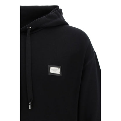 Black Cotton Sweatshirt