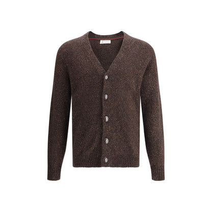 Brown Alpaca Vicugna Pacos Cardigan