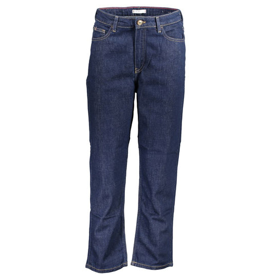 Blue Cotton Women Jeans