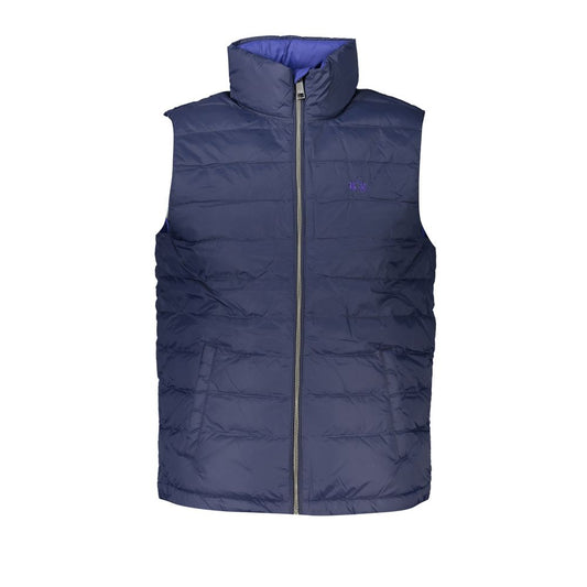 Blue Polyamide Men Jacket