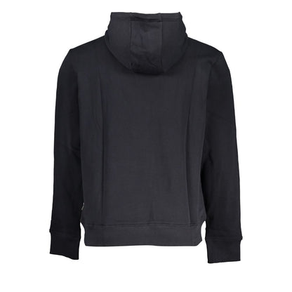 Black Cotton Men Sweater