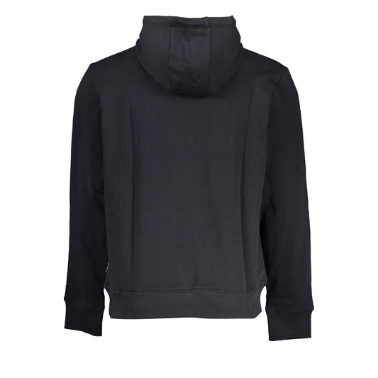 Black Cotton Men Sweater