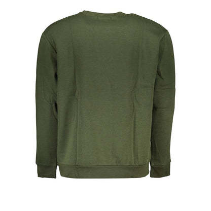 Green Cotton Men Sweater