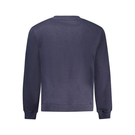Blue Cotton Men Sweater
