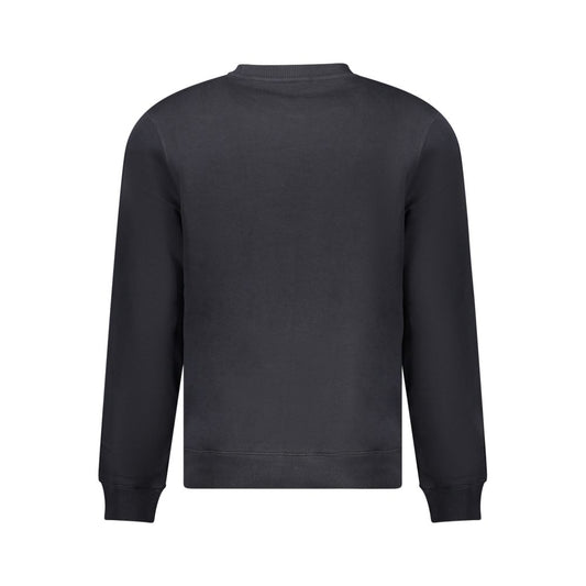 Black Cotton Men Sweater