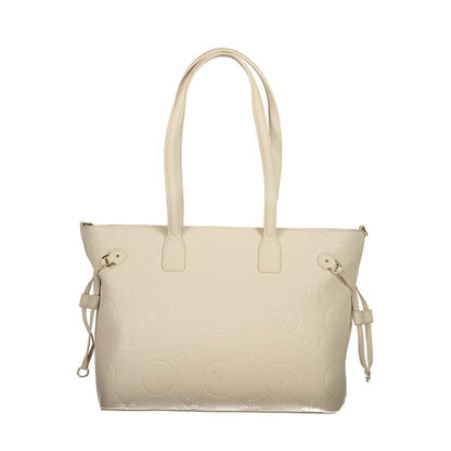 Beige Polyethylene Handbag