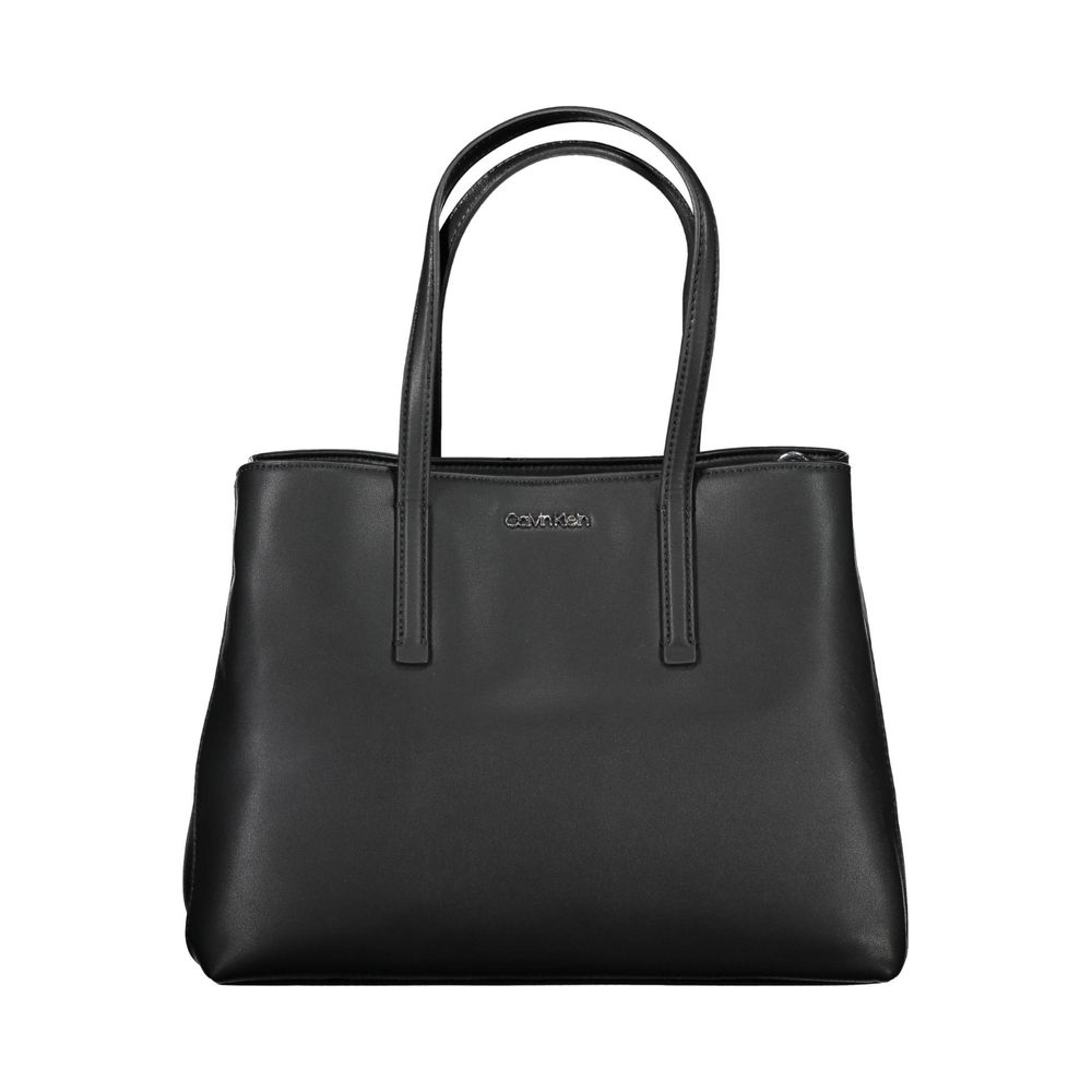 Black Polyester Handbag