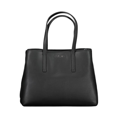 Black Polyester Handbag