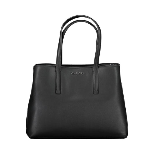 Black Polyester Handbag
