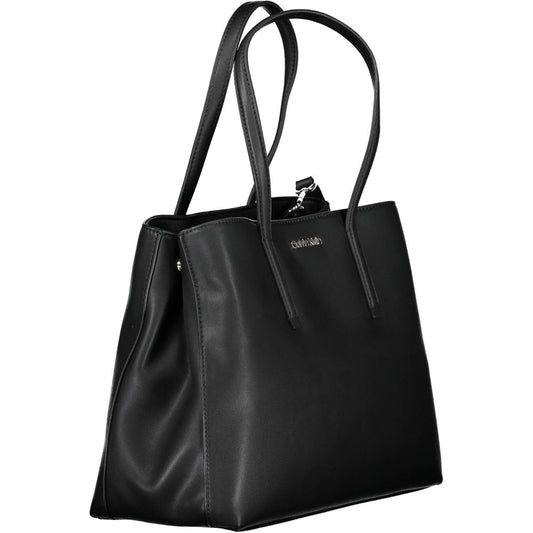 Black Polyester Handbag
