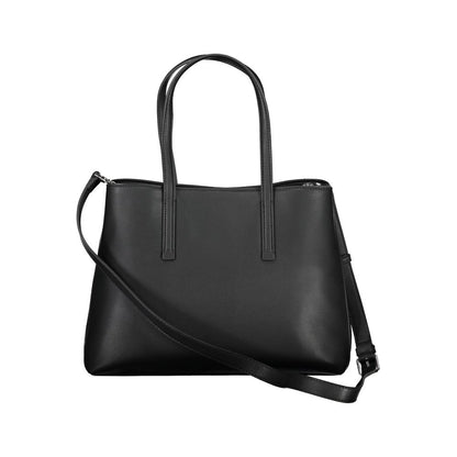Black Polyester Handbag