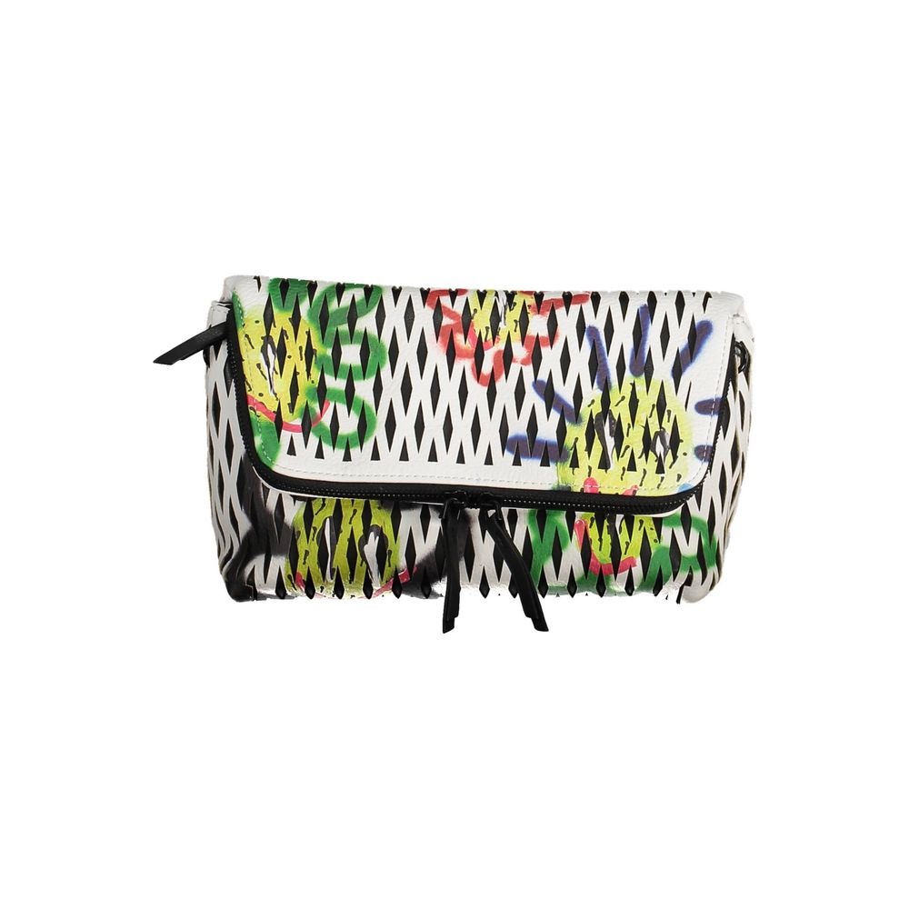 White Polyethylene Women Handbag