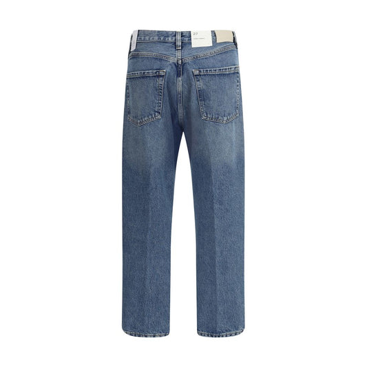 Light Blue Cotton High-Waisted Jean