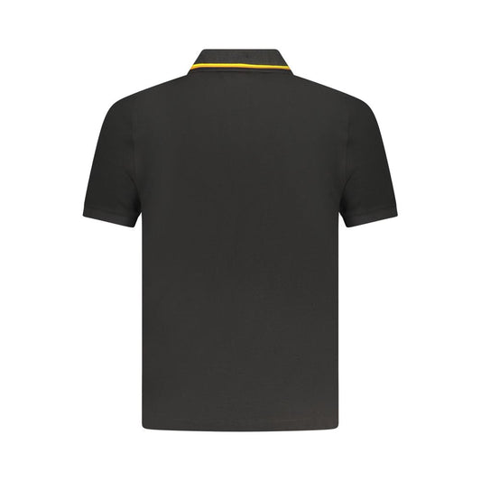 Black Cotton Polo Shirt