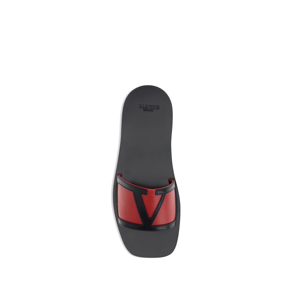 Red Calf Leather Bos Taurus Sandals
