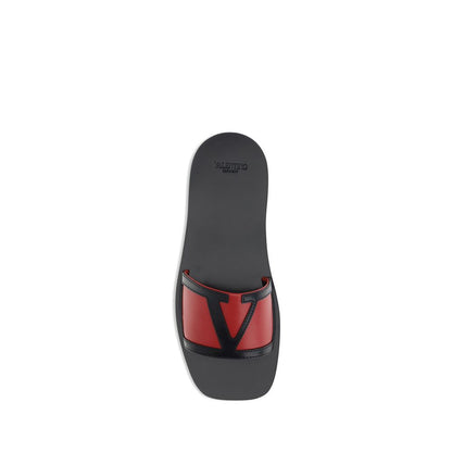 Red Calf Leather Bos Taurus Sandals