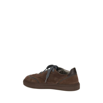 Brown Rubber Low Top Sneakers