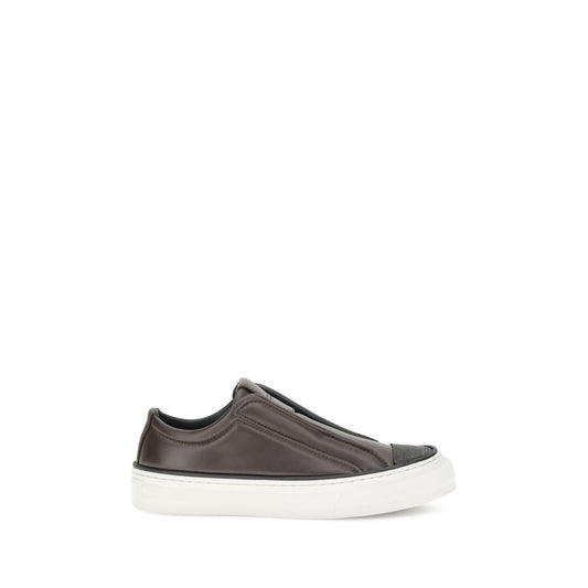 Black Rubber Low Top Sneakers