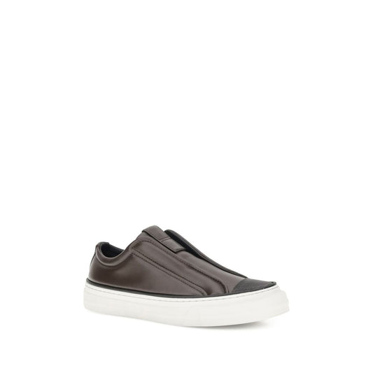 Black Rubber Low Top Sneakers