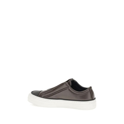 Black Rubber Low Top Sneakers