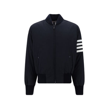 Blue Polyester Bomber
