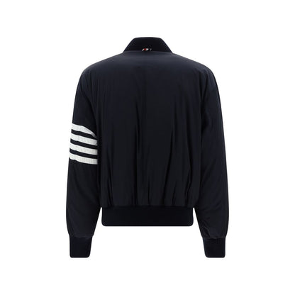 Blue Polyester Bomber