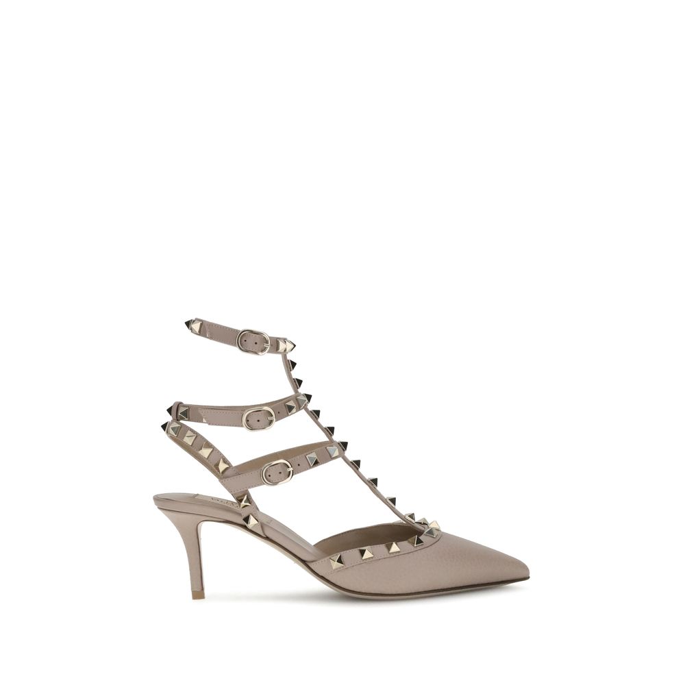 Gray Calf Leather Bos Taurus High Heel Pumps