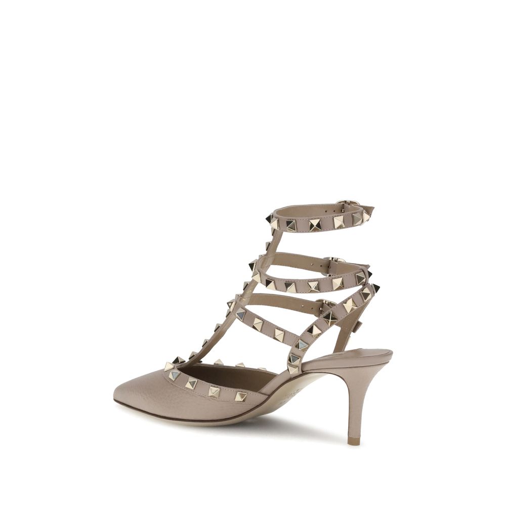 Gray Calf Leather Bos Taurus High Heel Pumps