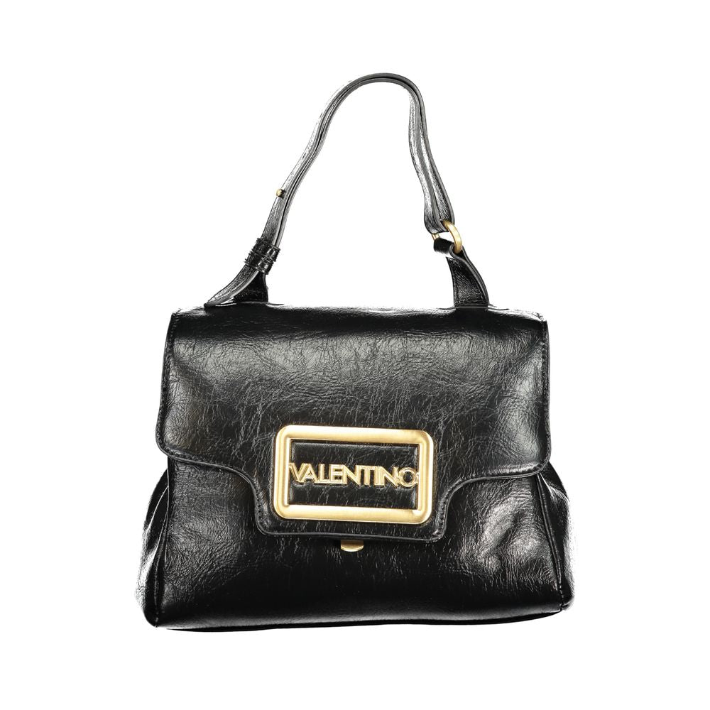 Black Polyethylene Women Handbag