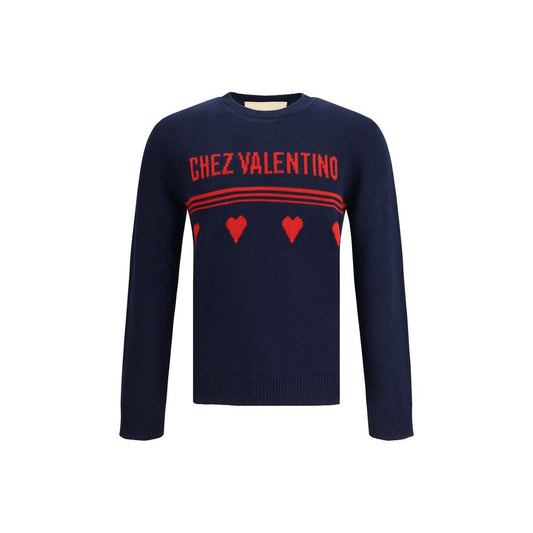 Blue Fleece Wool Sweatshirt