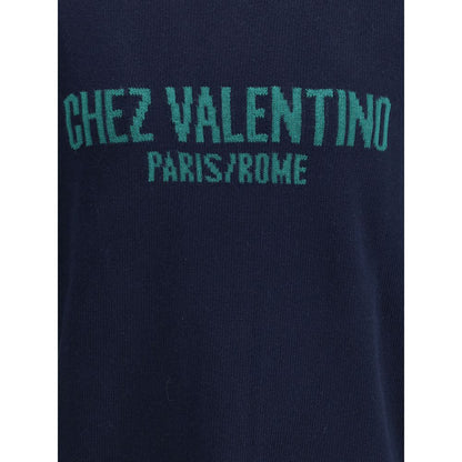 Blue Fleece Wool Sweatshirt