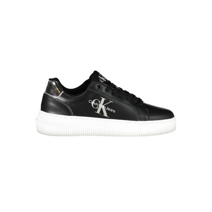 Black Polyester Sneaker