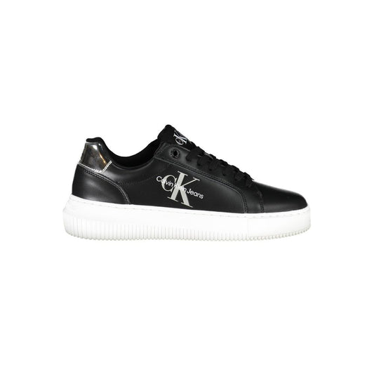 Black Polyester Sneaker
