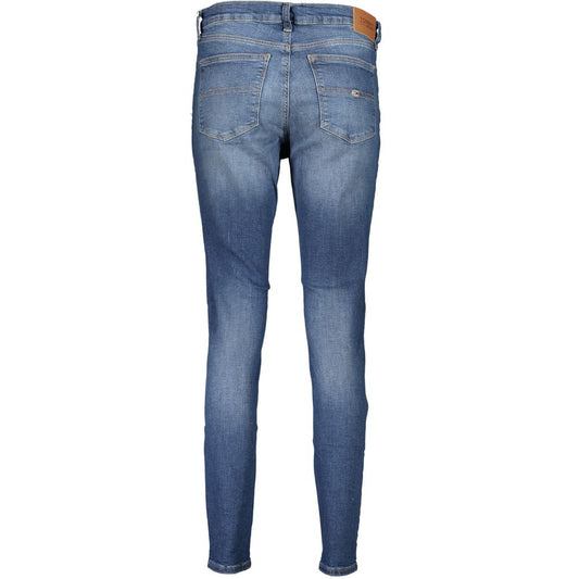 Blue Cotton Women Skinny Jean