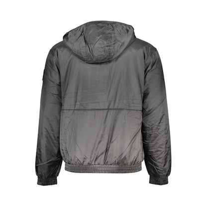 Black Recycled Polyester Men Jacket