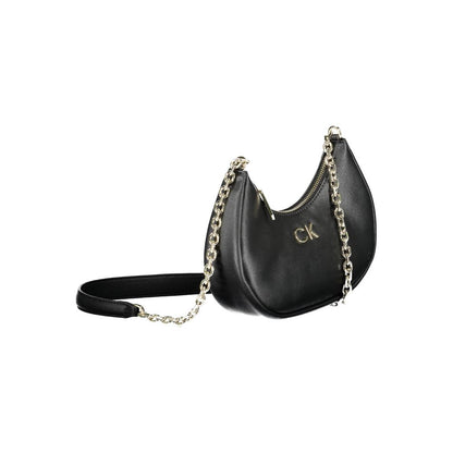 Black Polyester Handbag