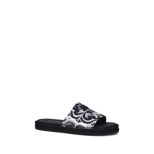 Black Cotton Espadrilles