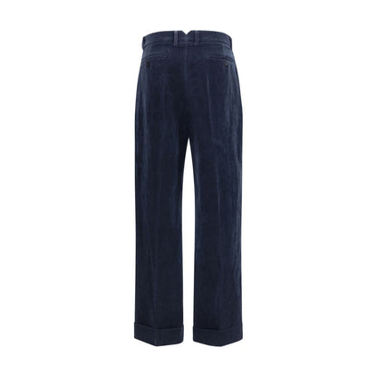 Blue Cotton Pants