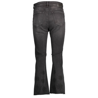 Black Cotton Jeans Denim