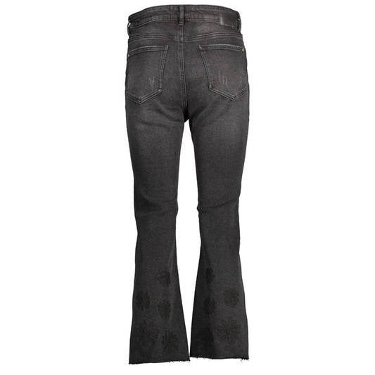 Black Cotton Jeans Denim