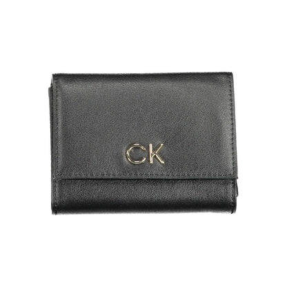 Black Polyester Women Wallet