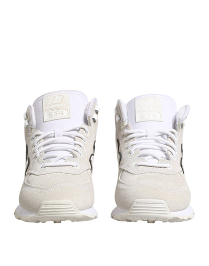 Off White Suede Sneakers Shoes