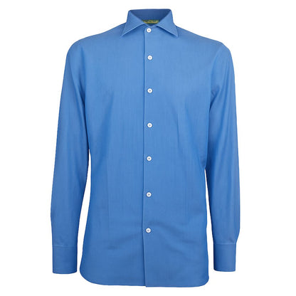 Blue Cotton Men's Shirt