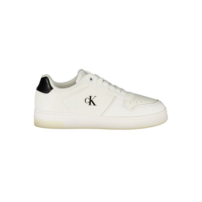 White Polyester Sneaker