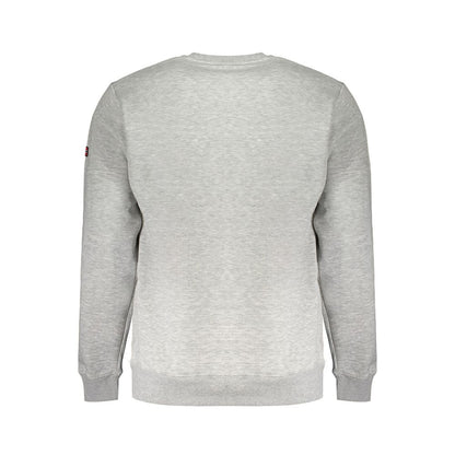 Gray Cotton Men's Sweater