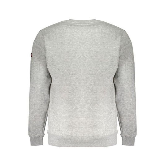 Gray Cotton Men's Sweater