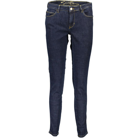 Blue Cotton Jeans Denim