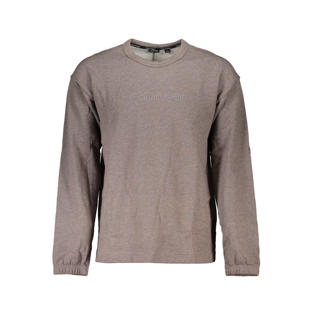 Brown Cotton Men Sweater
